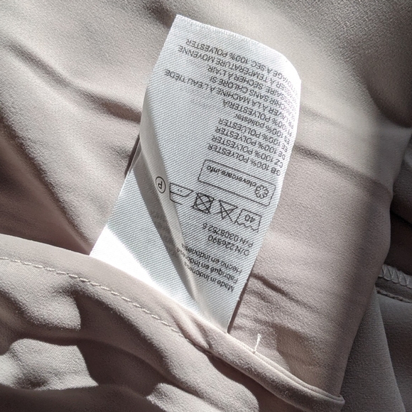 Grey satin button up top - Picture 4 of 7